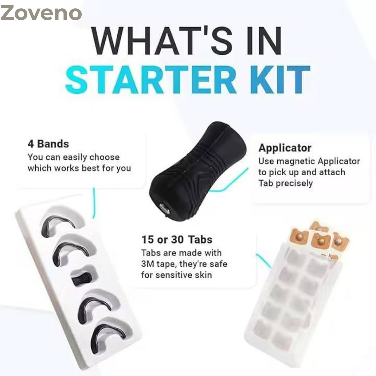 Zoveno™ Magnetic Nose Strips